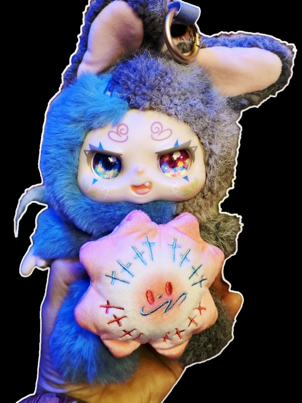 Kimmon Spring New Growth Series. Cute Fantasy Bunny Keychain, bag charm. Cute